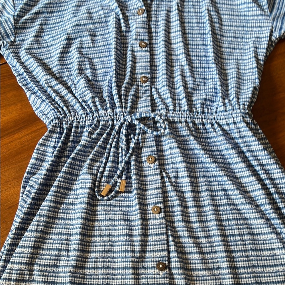 Cabana Life Blue Patterned “Charleston” Shirt Dress S - Picture 12 of 15